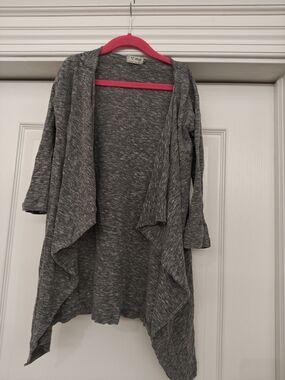 Next Gray Open-Front Waterfall Cardigan